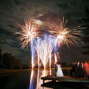 Great photo opportunity with IPC fireworks at a wedding